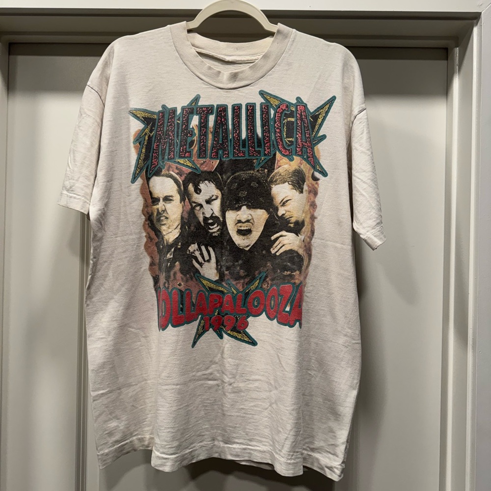 RARE VINTAGE Metallica 1996 Lollapalooza T-Shirt - Picture 7 of 15